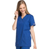 Cherokee Scrubs Top Cherokee Workwear 4801 Scrubs Top Women's Mock Wrap Tunic Galaxy Blue