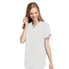 Cherokee Scrubs Top Cherokee Workwear 4801 Scrubs Top Women's Mock Wrap Tunic White