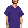 Cherokee Scrubs Top 2XL Cherokee Workwear 4876 Scrubs Top Unisex V-Neck Grape