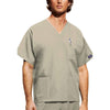 Cherokee Scrubs Top 2XL Cherokee Workwear 4876 Scrubs Top Unisex V-Neck Khaki