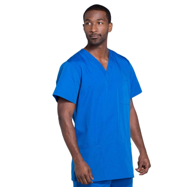 Cherokee Scrubs Top Cherokee Workwear 4876 Scrubs Top Unisex V-Neck Royal