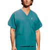 Cherokee Scrubs Top 2XL Cherokee Workwear 4876 Scrubs Top Unisex V-Neck Teal Blue