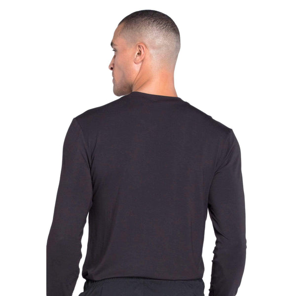 Cherokee Underscrubs Cherokee Workwear Professionals WW700 Underscrubs Men's Knit Black