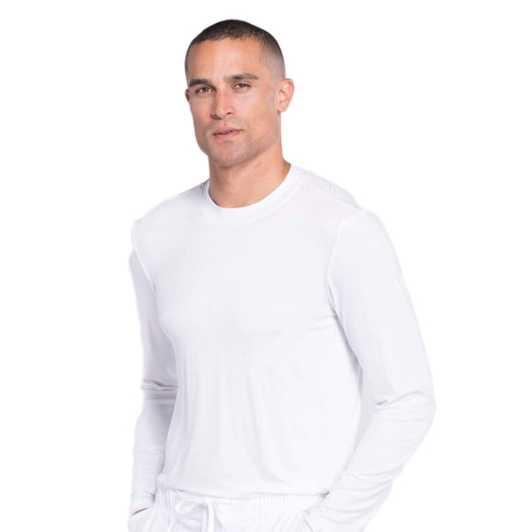 Cherokee Underscrubs Cherokee Workwear Professionals WW700 Underscrubs Men's Knit White