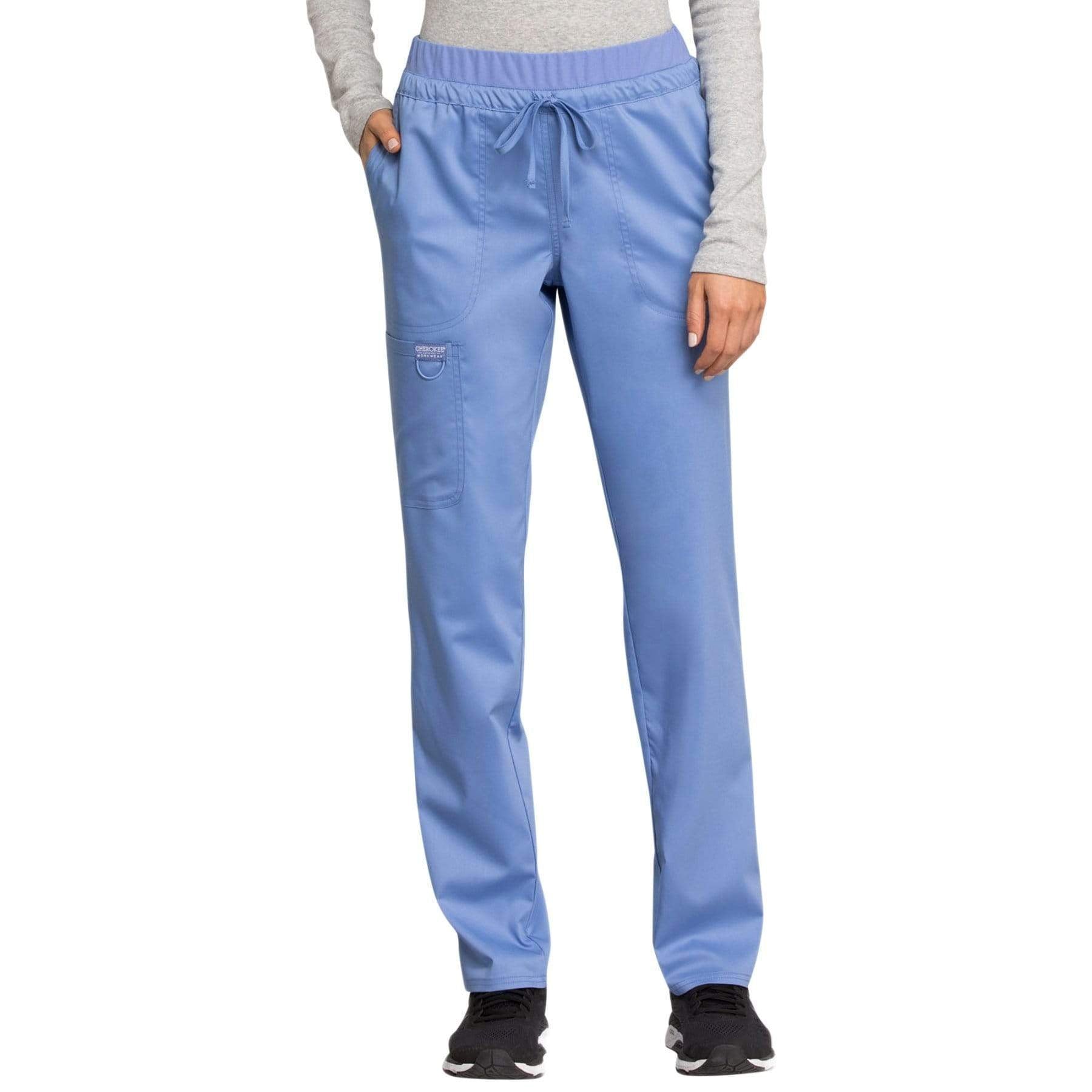 Cherokee Workwear Mid-Rise Tapered Leg Scrub Pant