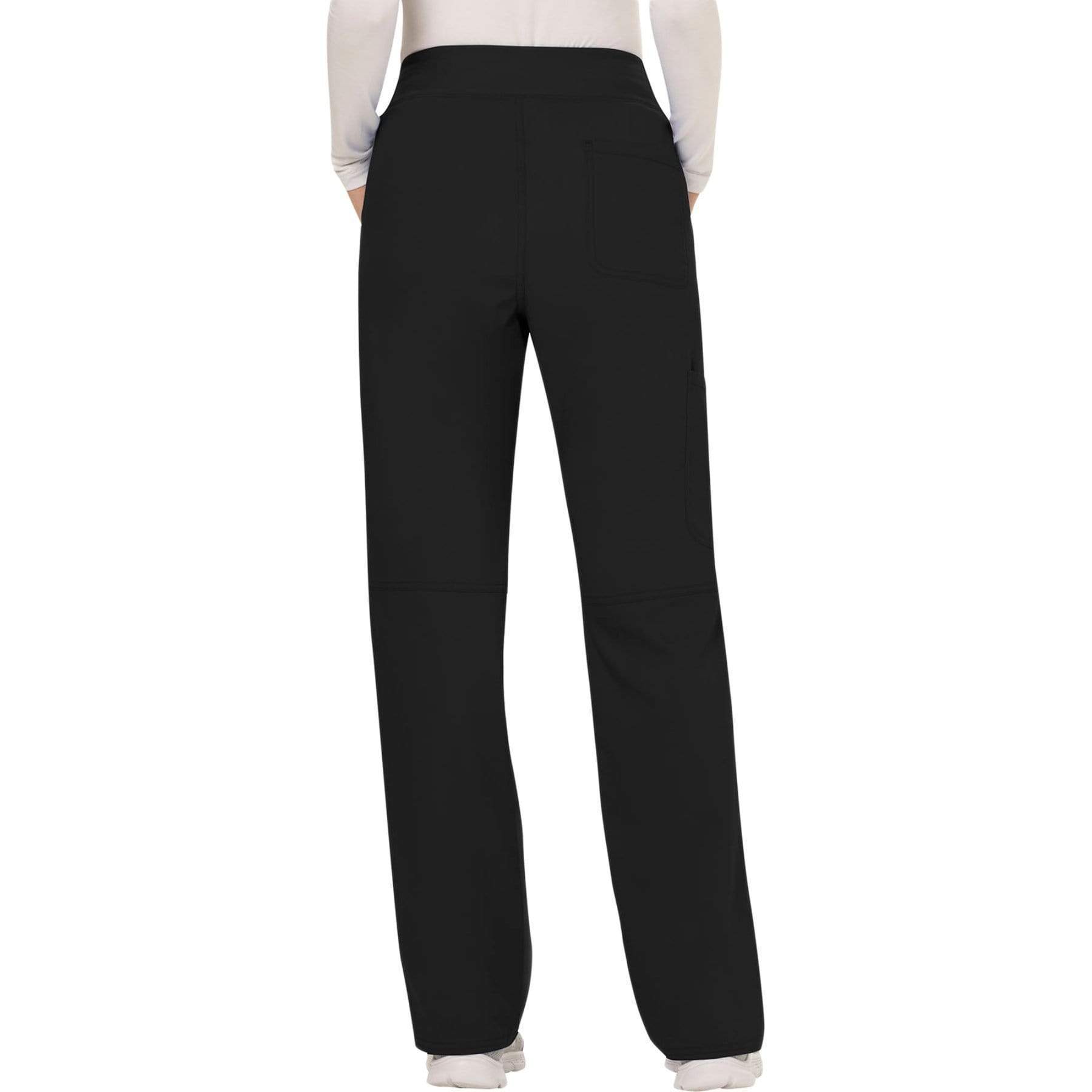 Cherokee Statement Scrubs Pant For Women Zip Fly Front Tapered Leg CK270,  L, Black - Walmart.com