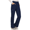 Cherokee Scrubs Pants Cherokee Workwear Revolution WW110 Scrubs Pants Women's Mid Rise Straight Leg Pull-on Navy