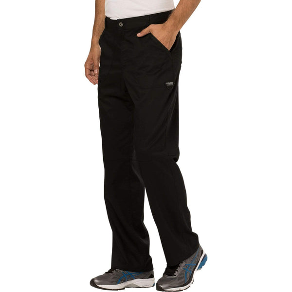 Cherokee Scrubs Pants Cherokee Workwear Revolution WW140 Scrubs Pants Men's Fly Front Black