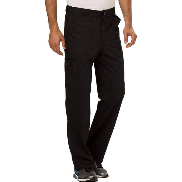 Cherokee Scrubs Pants Cherokee Workwear Revolution WW140 Scrubs Pants Men's Fly Front Black