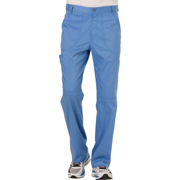 Cherokee Scrubs Pants 2XL / Regular Length Cherokee Workwear Revolution WW140 Scrubs Pants Men's Fly Front Ceil Blue