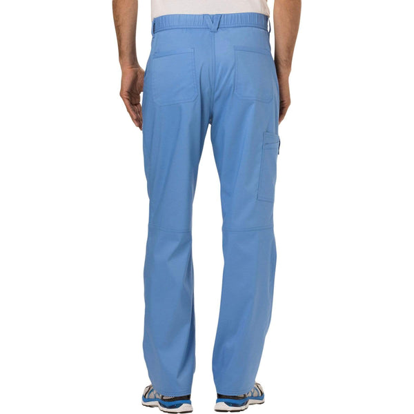 Cherokee Scrubs Pants Cherokee Workwear Revolution WW140 Scrubs Pants Men's Fly Front Ceil Blue