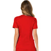 Cherokee Scrubs Top Cherokee Workwear Revolution WW610 Scrubs Top Women's Mock Wrap Red