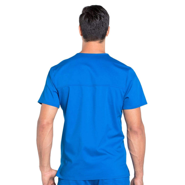 Cherokee Scrubs Top Cherokee Workwear Revolution WW670 Scrubs Top Men's V-Neck Royal