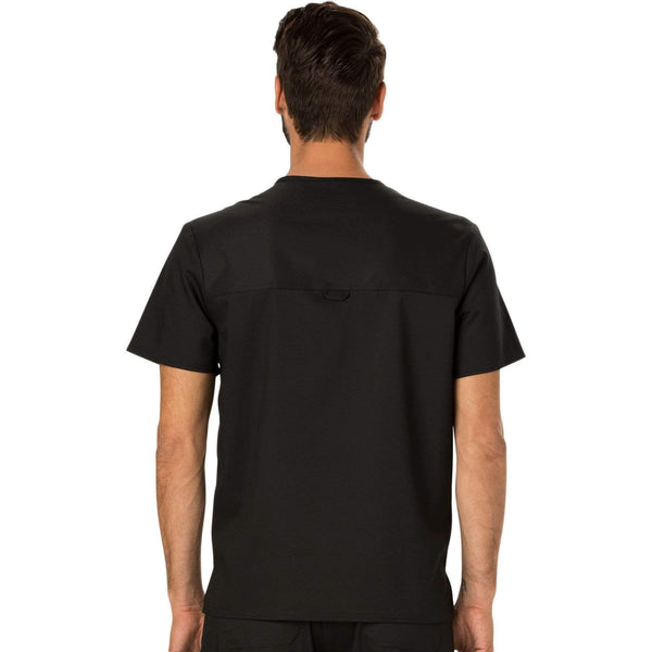 Cherokee Scrubs Top Cherokee Workwear Revolution WW690 Scrubs Top Men's V-Neck Black