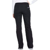 Cherokee Scrubs Pants Cherokee Workwear WW210 Scrubs Pants Women's Mid Rise Straight Leg Pull-on Cargo Black