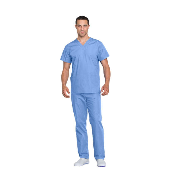 Cherokee Set 2XL Cherokee Workwear WW530C Scrubs Set Unisex Ciel Blue