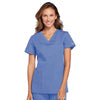 Cherokee Scrubs Top 2XL Cherokee Workwear WW645 Scrubs Top Women's V-Neck Ceil Blue