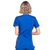 Cherokee Scrubs Top Cherokee Workwear WW650 Scrubs Top Women's Mock Wrap Galaxy Blue