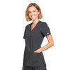 Cherokee Scrubs Top Cherokee Workwear WW650 Scrubs Top Women's Mock Wrap Pewter