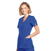 Cherokee Scrubs Top Cherokee Workwear WW650 Scrubs Top Women's Mock Wrap Royal