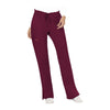 Cherokee Workwear Pant WW Revolution Mid Rise Moderate Flare Drawstring Pant Wine Pant