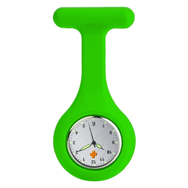 Medshop Fob Watches Neon Green Silicone Nursing FOB Watch