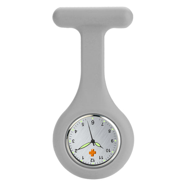 Medshop Fob Watches Grey Silicone Nursing FOB Watch