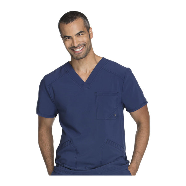 Cherokee Scrub Top Infinity Men V-Neck Top Navy Top