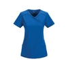 Cherokee Scrub Top Infinity Mock Wrap Top Royal Top