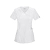 Cherokee Scrub Top Infinity Mock Wrap Top White Top