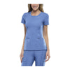 Cherokee Infinity 2624A Scrubs Top Women's Round Neck Ceil Blue