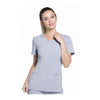 Cherokee Scrub Top Infinity Round Neck Top Grey Top