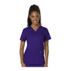 Cherokee Workwear Top WW Revolution V-Neck Top Grape