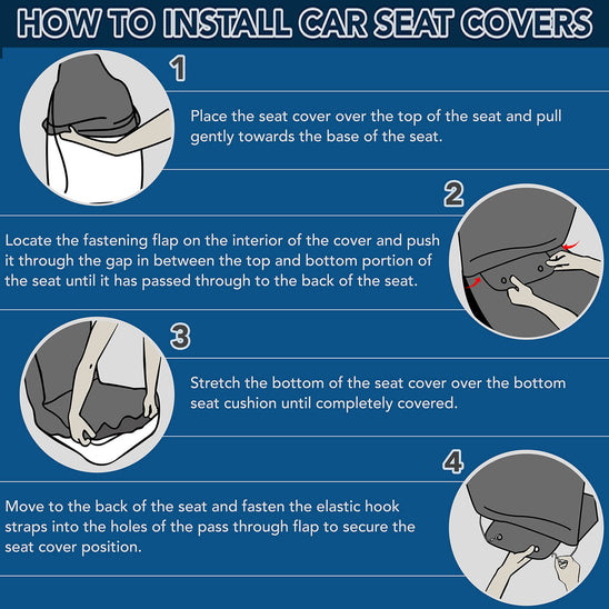 BigProStore Car Seat Covers Installation Guide - How To Install