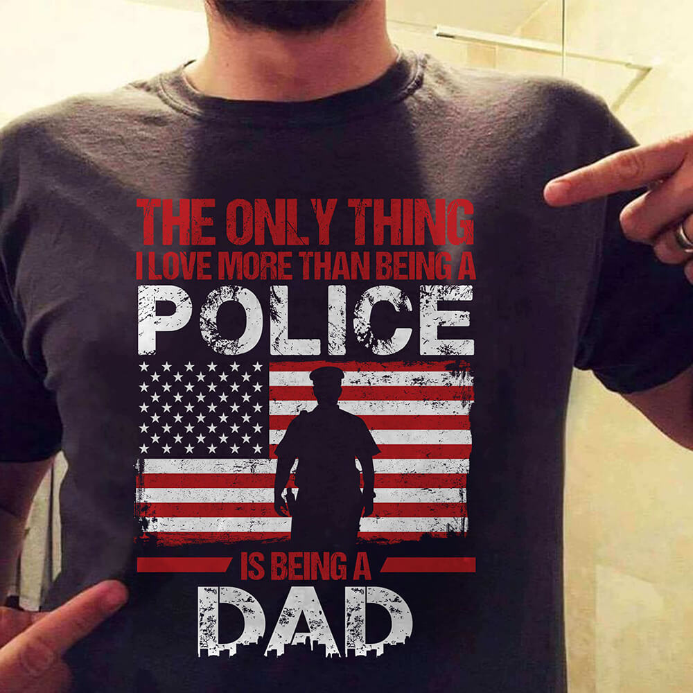 Police T-shirts Thin Blue Line Gifts