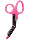 Prestige Medical Utility Scissors Pink Hearts in Black Prestige StyleMate Utility Scissor