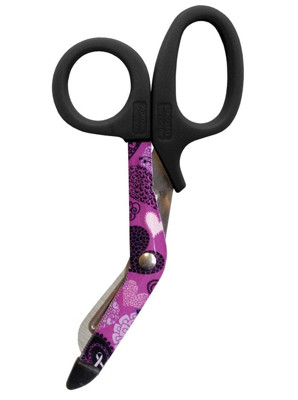 Prestige Medical Utility Scissors Ribbons & Hearts Purple Prestige StyleMate Utility Scissor