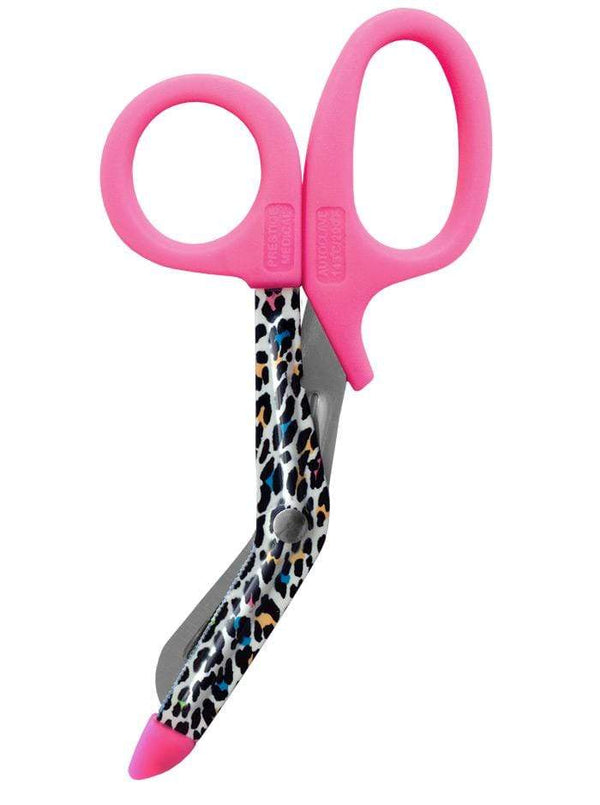 Prestige Medical Utility Scissors Leopard Print Cream Prestige StyleMate Utility Scissor