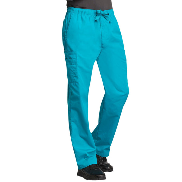 Cherokee Workwear 4000 Scrubs Pants Men's Drawstring Cargo Teal Blue 5XL