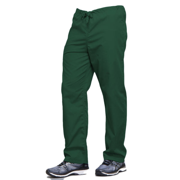 Cherokee Workwear 4100 Scrubs Pants Unisex Drawstring Cargo Hunter Green 3XL