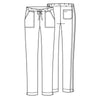 Cherokee Workwear Core Stretch 4203 Scrubs Pants Women's Mid Rise Straight Leg Drawstring Pewter 3XL