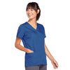 Cherokee Workwear 4770 Scrubs Top Women's Snap Front V-Neck Galaxy Blue 4XL