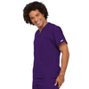 Cherokee Workwear 4777 Scrubs Top Unisex V-Neck Tunic. Eggplant 3XL