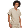 Cherokee Workwear 4777 Scrubs Top Unisex V-Neck Tunic. Khaki 4XL