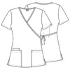 Cherokee Workwear 4801 Scrubs Top Women's Mock Wrap Tunic White 5XL