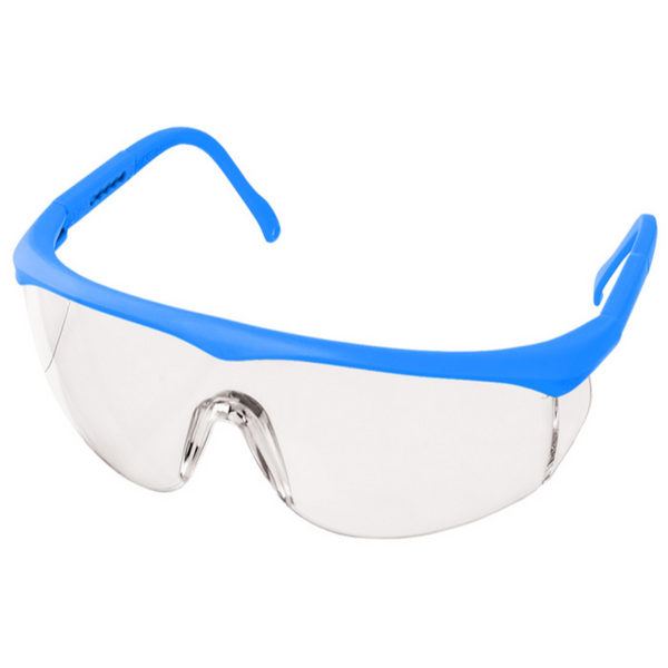 Prestige Colored Full Frame Safety Glasses Neon Blue