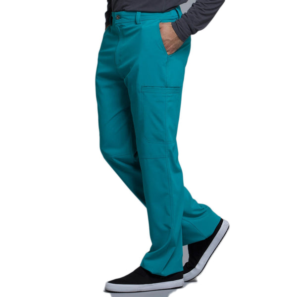 Cherokee Infinity CK200A Scrubs Pants Men's Fly Front Teal Blue 4XL