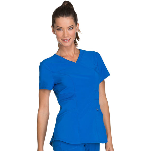 Cherokee Infinity CK623A Scrubs Top Women's V-Neck Royal 5XL