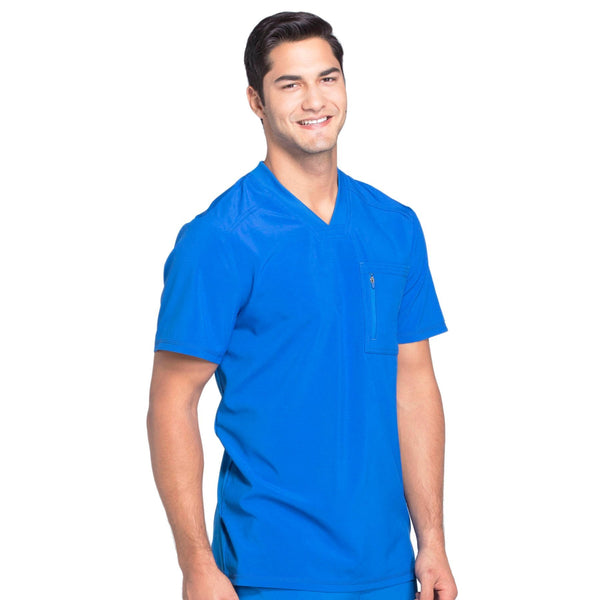 Cherokee Infinity CK910A Scrubs Top Men's V-Neck Royal 5XL