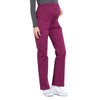 Cherokee Workwear Professionals WW220 Scrubs Pants Maternity Straight Leg Wine S